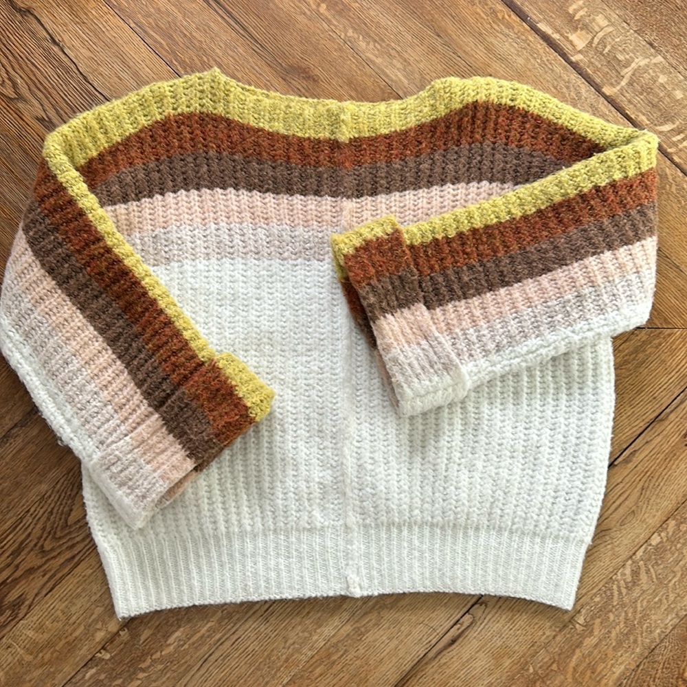 POL Oversized Chunky Stripe Sweater